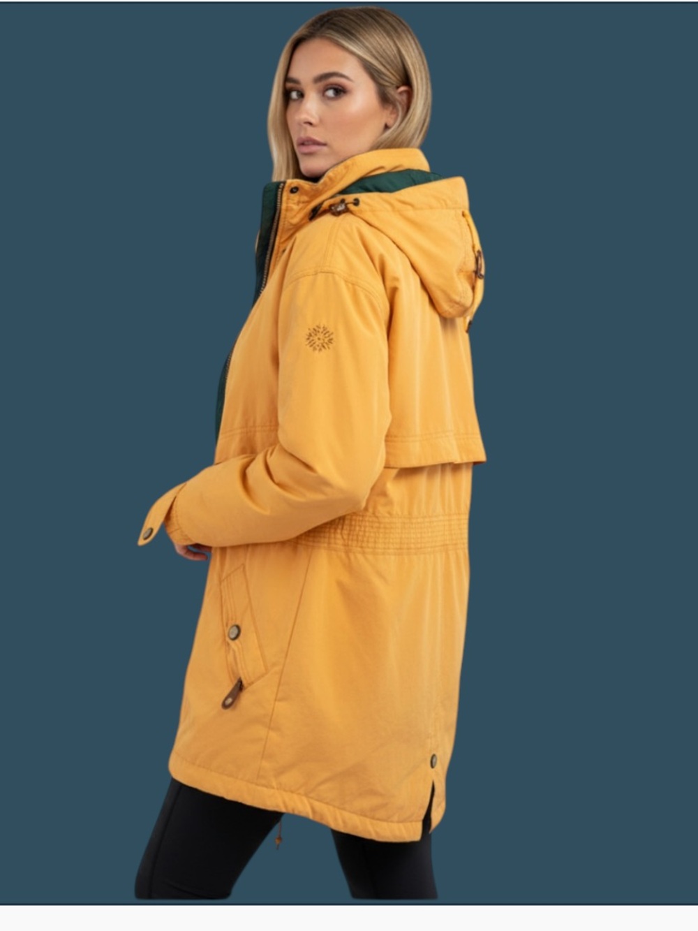 Obermeyer Women's Yellow Hooded Ski Jacket